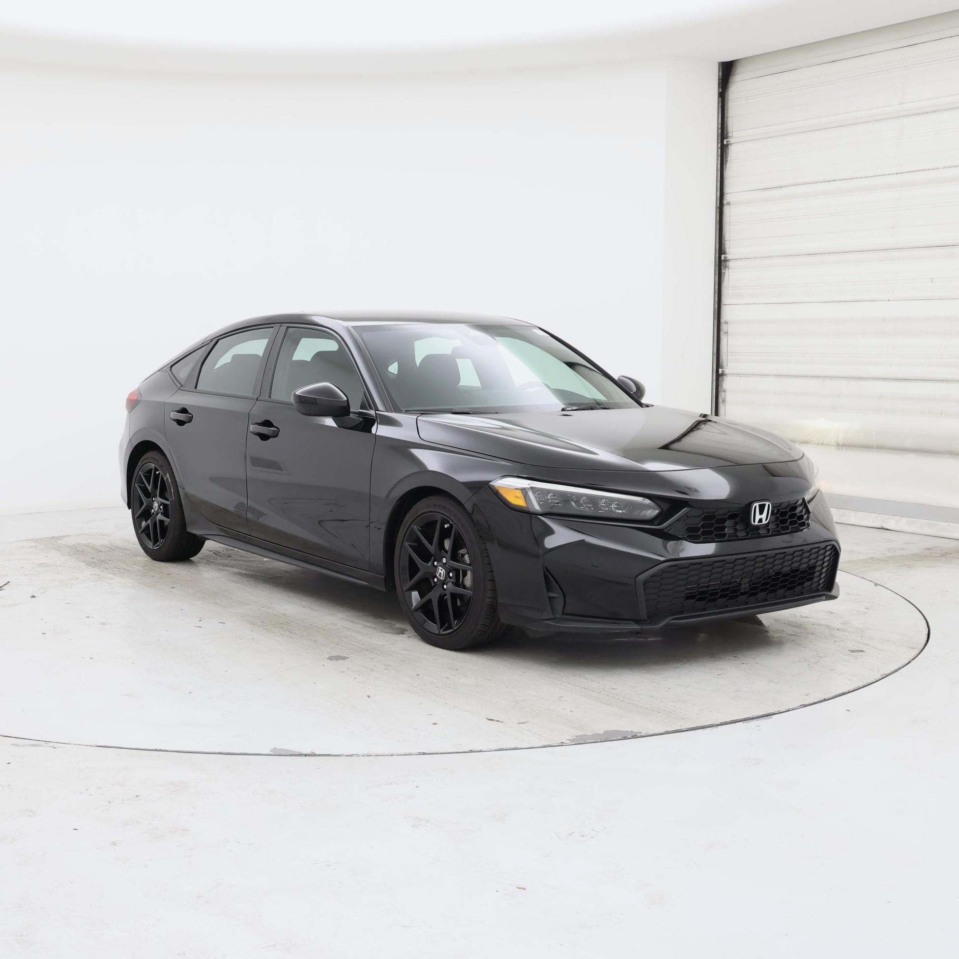 Black 2025 Honda Civic Hatchback Hatchback Front-Wheel Drive Automatic
