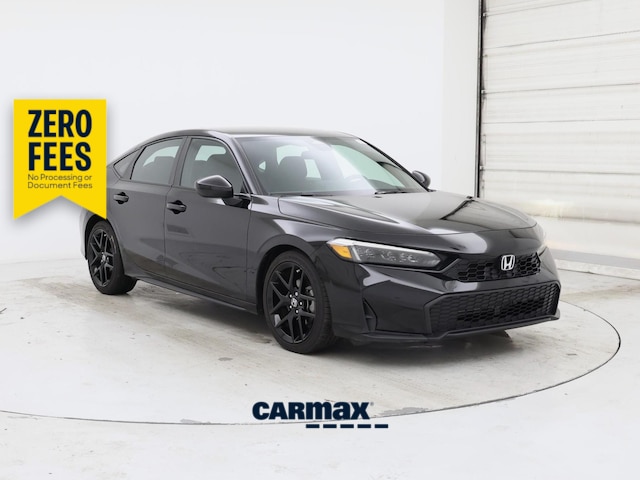 Black 2025 Honda Civic Hatchback Hatchback Front-Wheel Drive Automatic