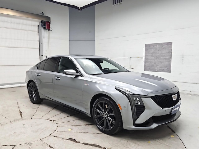 Silver 2025 Cadillac CT5 V-Series AWD Sedan All-Wheel Drive Automatic