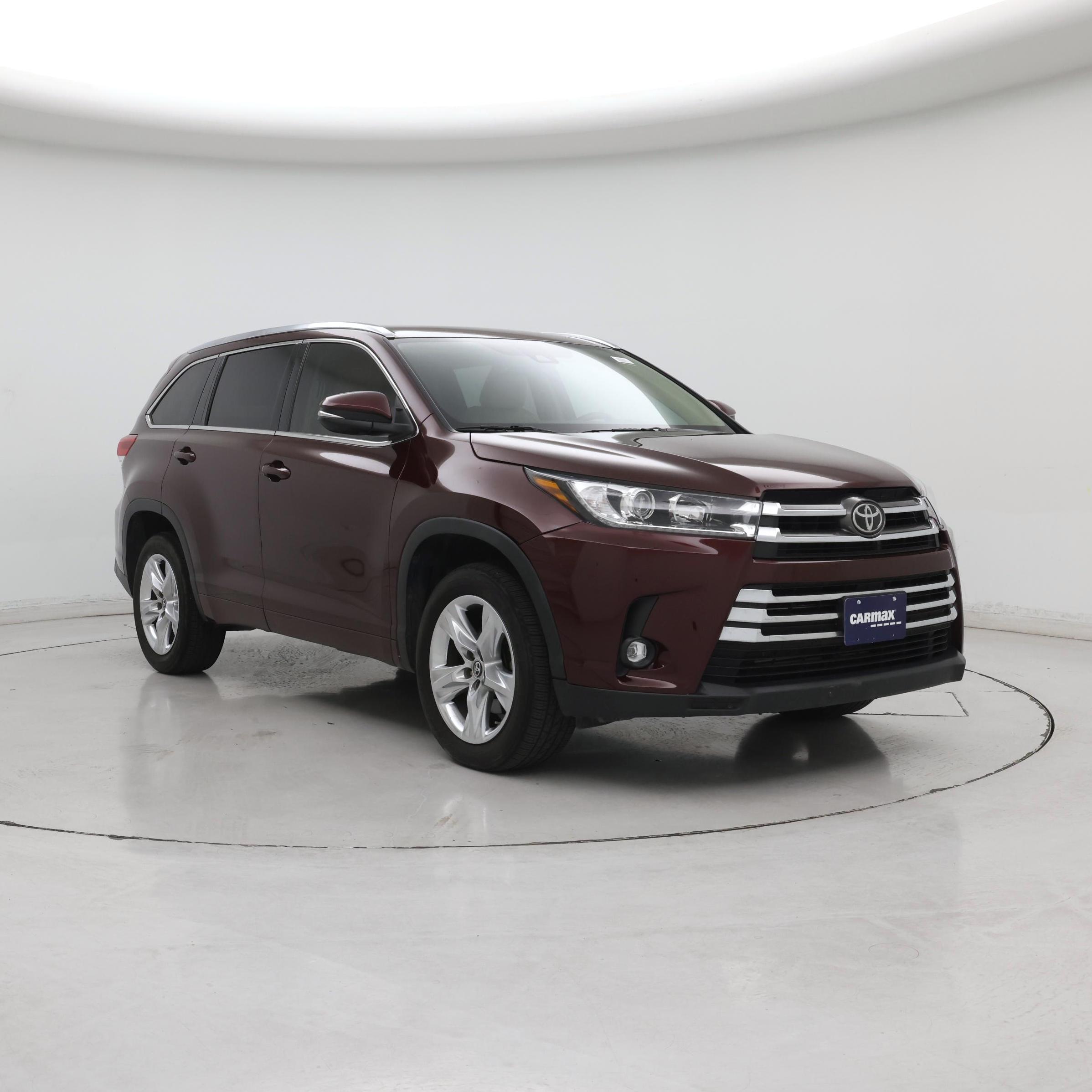 Red (Burgundy) 2019 Toyota Highlander Limited FWD SUV / Crossover Front-Wheel Drive Automatic