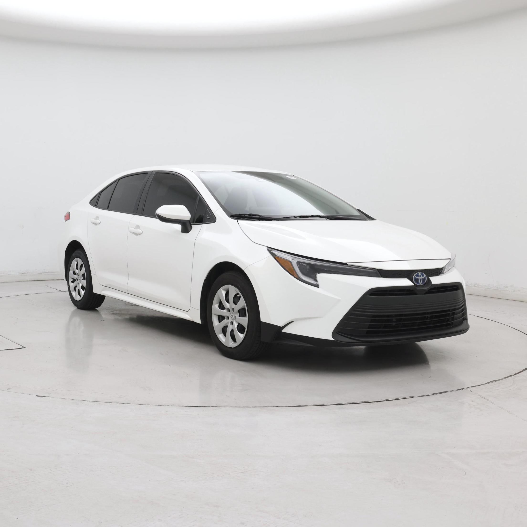 White 2023 Toyota Corolla Hybrid LE FWD Sedan Front-Wheel Drive Automatic