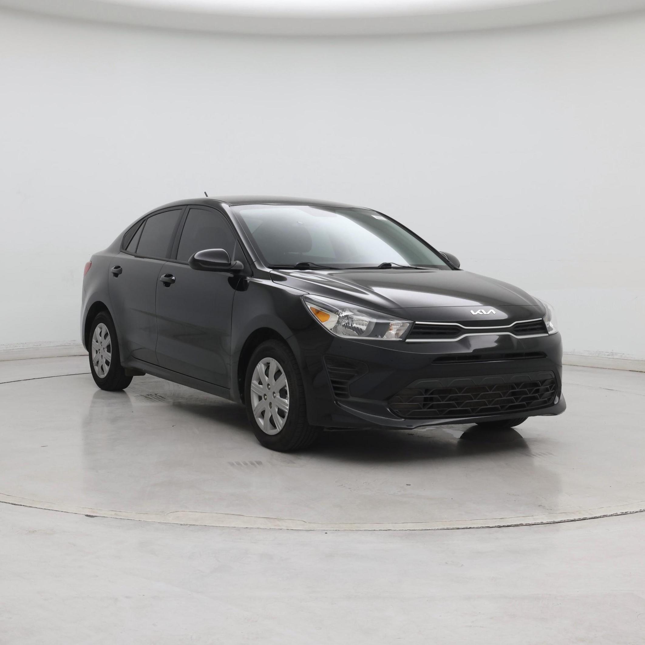 Black 2023 Kia Rio Sedan Front-Wheel Drive Automatic