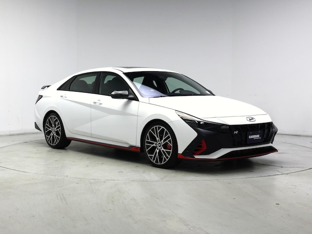 White 2023 Hyundai Elantra N FWD Sedan Front-Wheel Drive Automatic