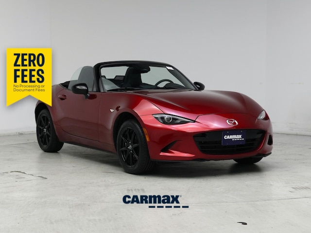 Red 2025 Mazda MX-5 Miata Sport RWD Convertible Rear-Wheel Drive Manual