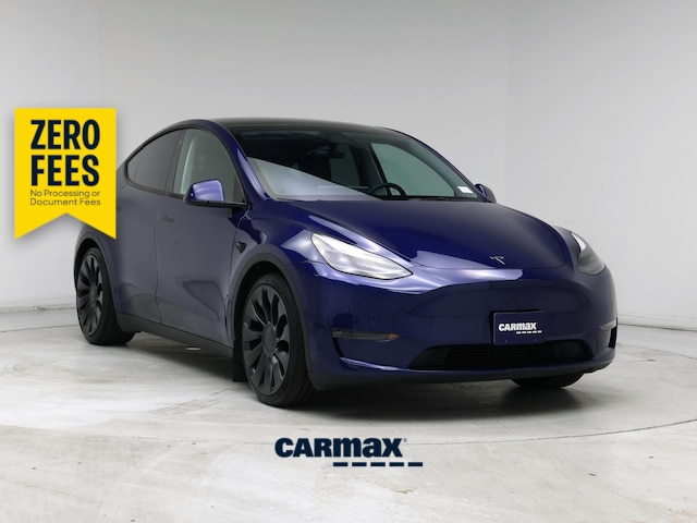 Blue 2022 Tesla Model Y SUV / Crossover All-Wheel Drive Automatic