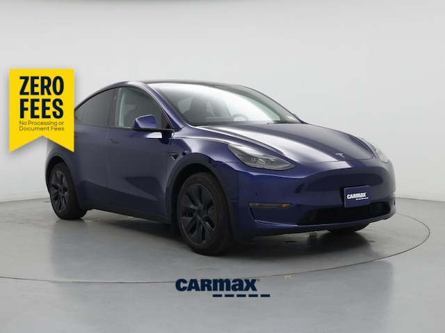 Blue 2025 Tesla Model Y Long Range RWD SUV / Crossover Rear-Wheel Drive Automatic