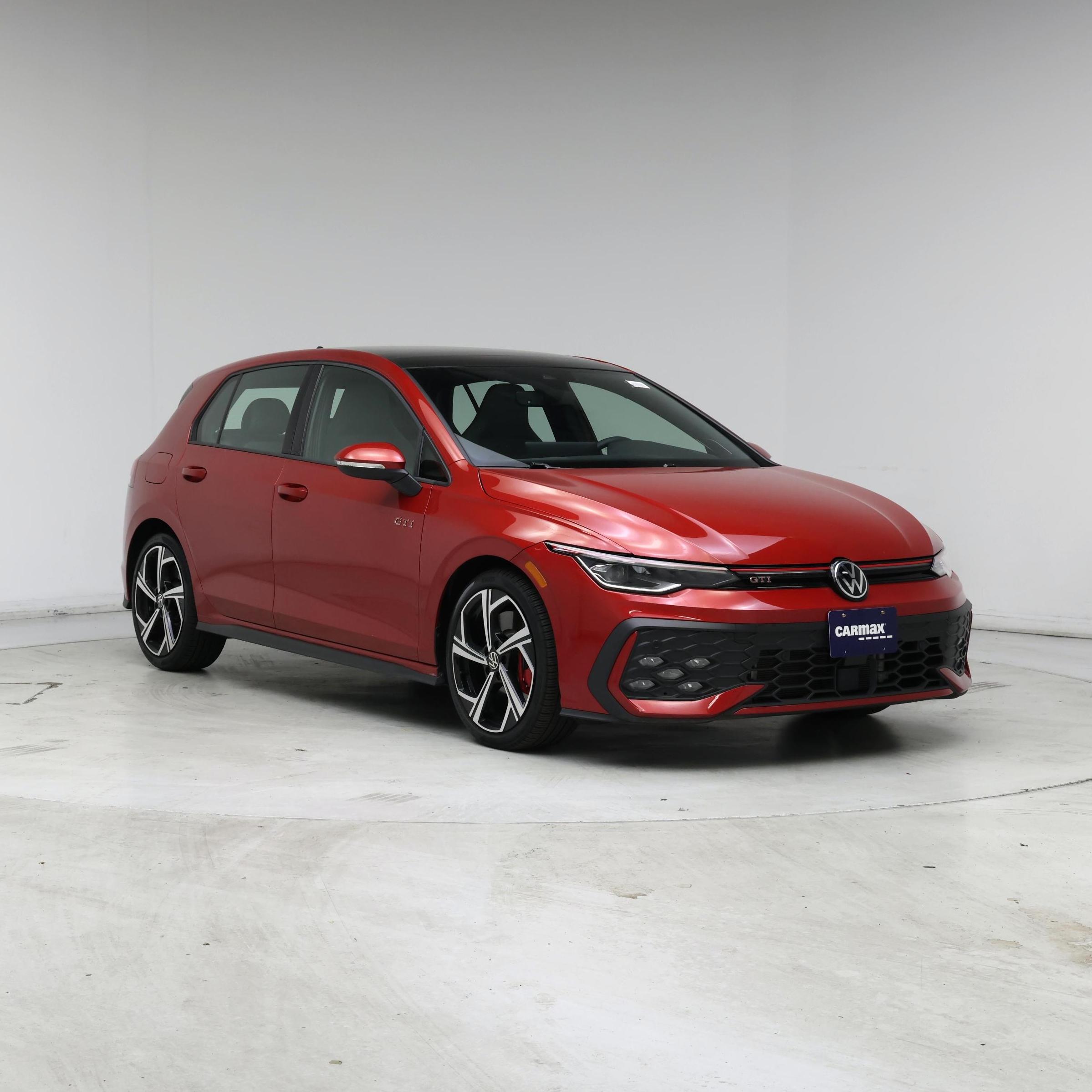 Red 2025 Volkswagen Golf GTI Hatchback Front-Wheel Drive Automatic