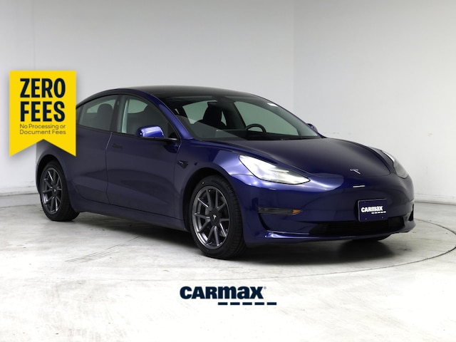Blue 2022 Tesla Model 3 RWD Sedan Rear-Wheel Drive Automatic