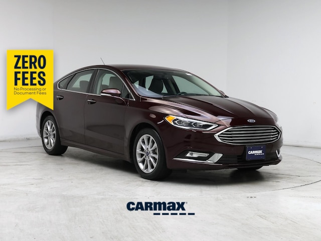 Red (Burgundy) 2017 Ford Fusion Sedan Front-Wheel Drive Automatic