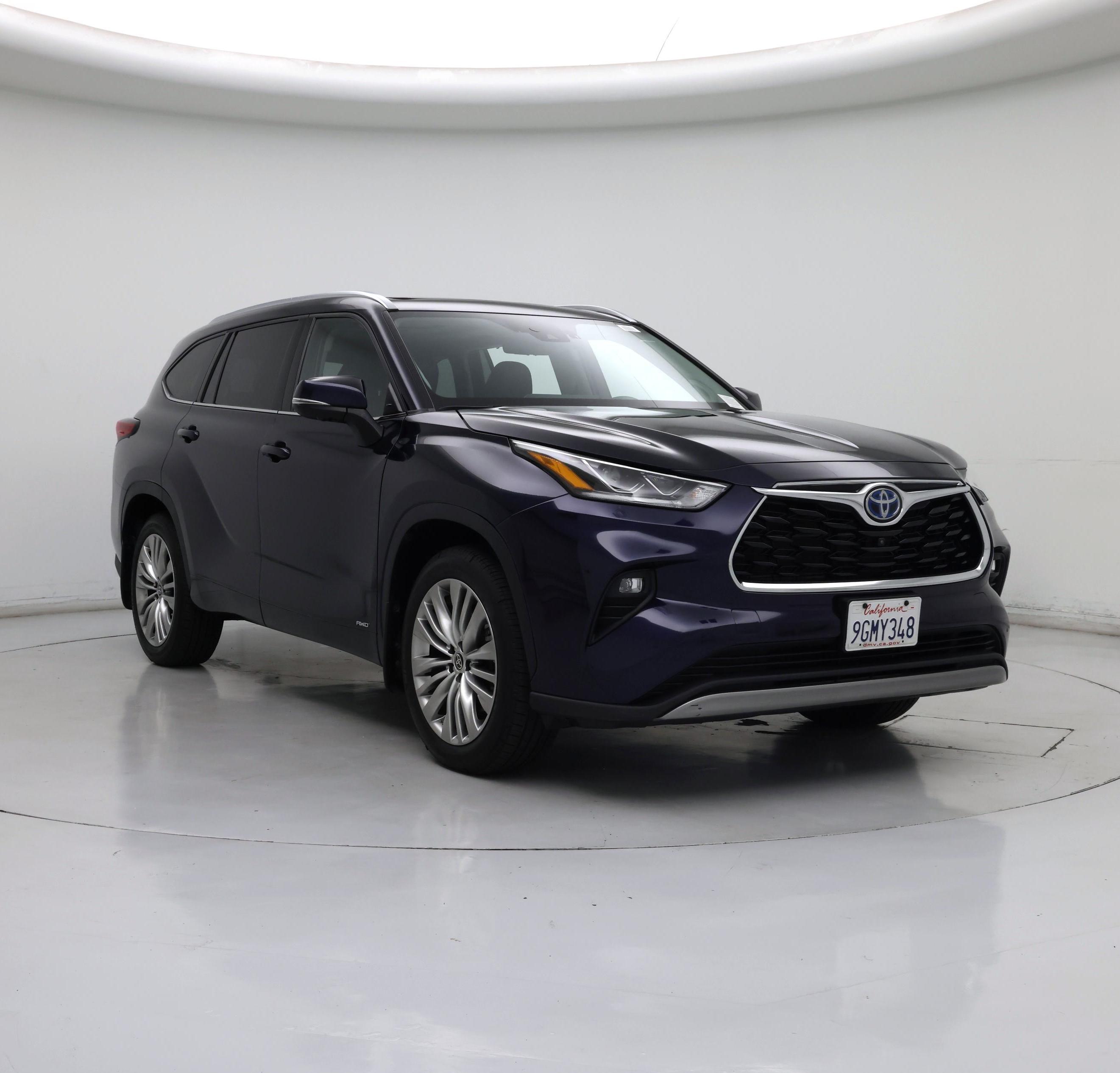 Blue 2023 Toyota Highlander Hybrid Platinum AWD SUV / Crossover All-Wheel Drive Automatic