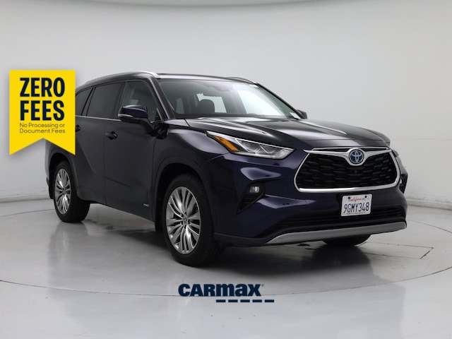 Blue 2023 Toyota Highlander Hybrid Platinum AWD SUV / Crossover All-Wheel Drive Automatic