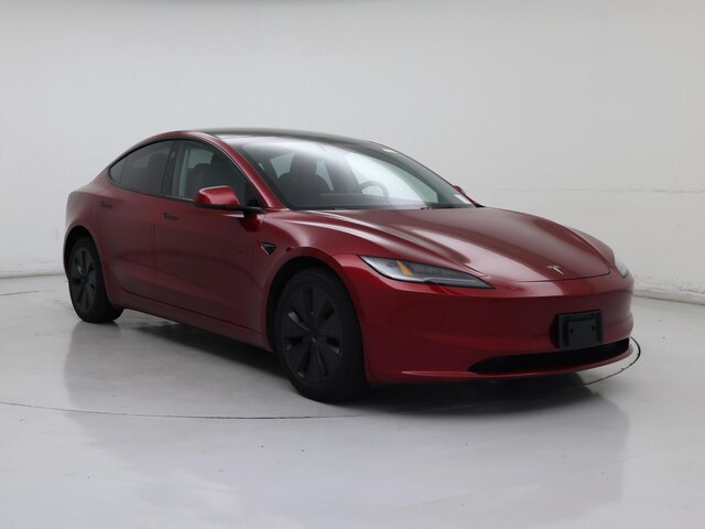 Red 2025 Tesla Model 3 Long Range AWD Sedan All-Wheel Drive Automatic