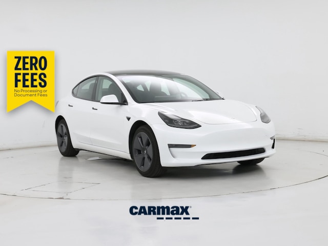 White 2023 Tesla Model 3 RWD Sedan Rear-Wheel Drive Automatic