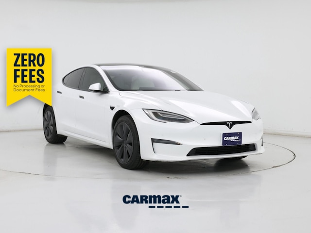 White 2021 Tesla Model S Long Range AWD Sedan All-Wheel Drive Automatic