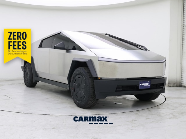 Silver 2025 Tesla Cybertruck Pickup Truck All-Wheel Drive Automatic