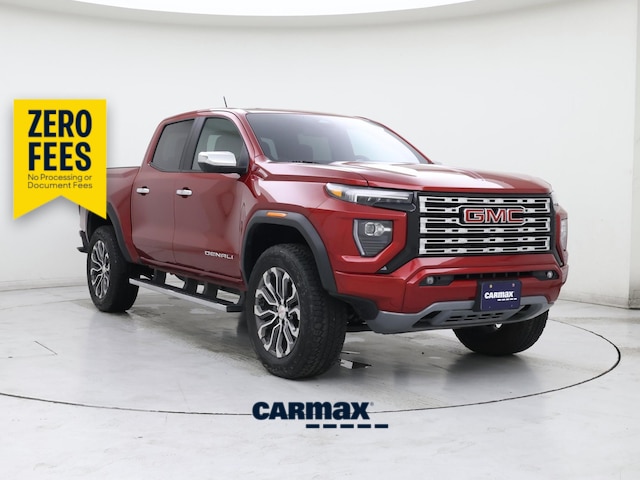 Red 2025 GMC Canyon Denali Crew Cab 4WD Pickup Truck Four-Wheel Drive Automatic