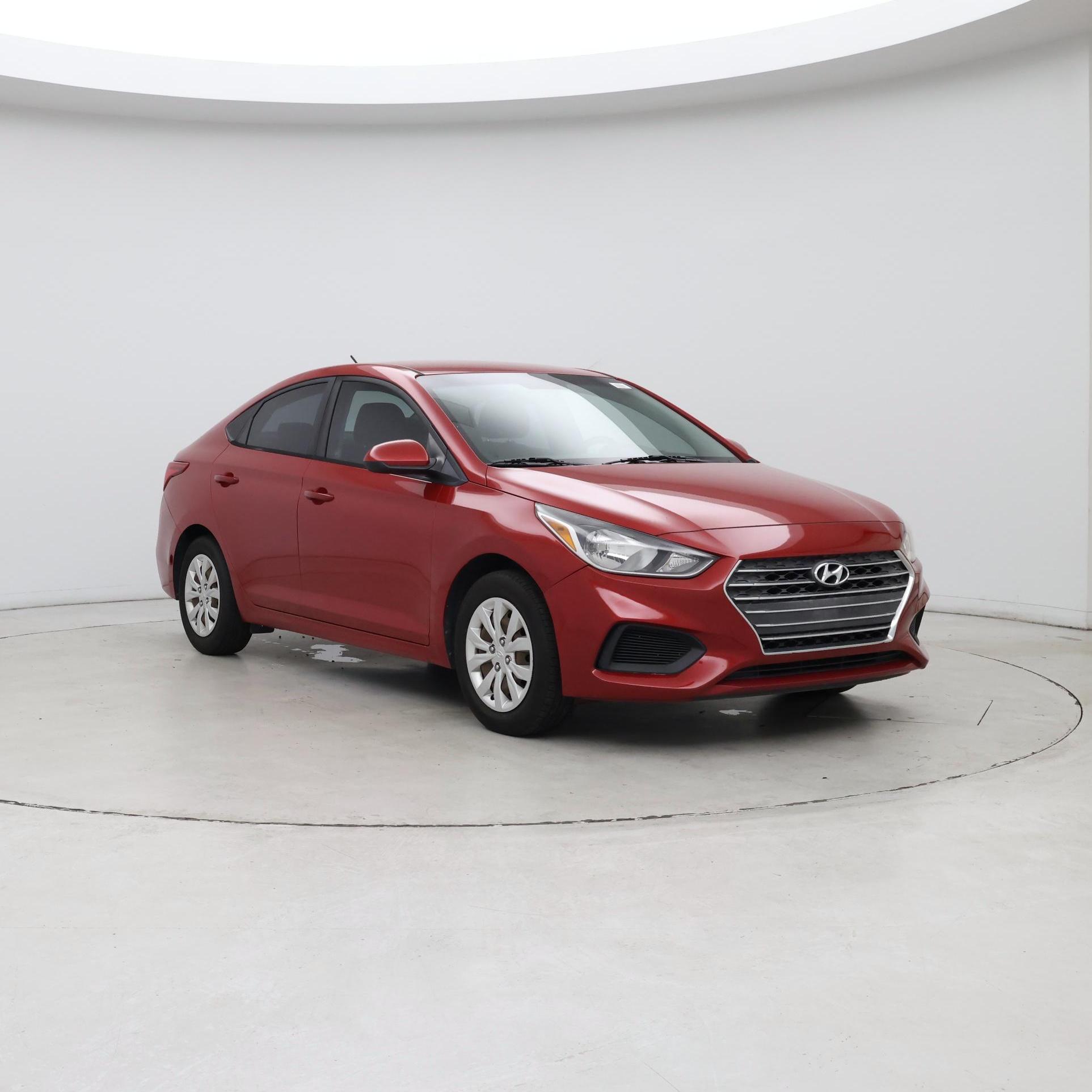 Red 2019 Hyundai Accent Sedan Front-Wheel Drive Automatic