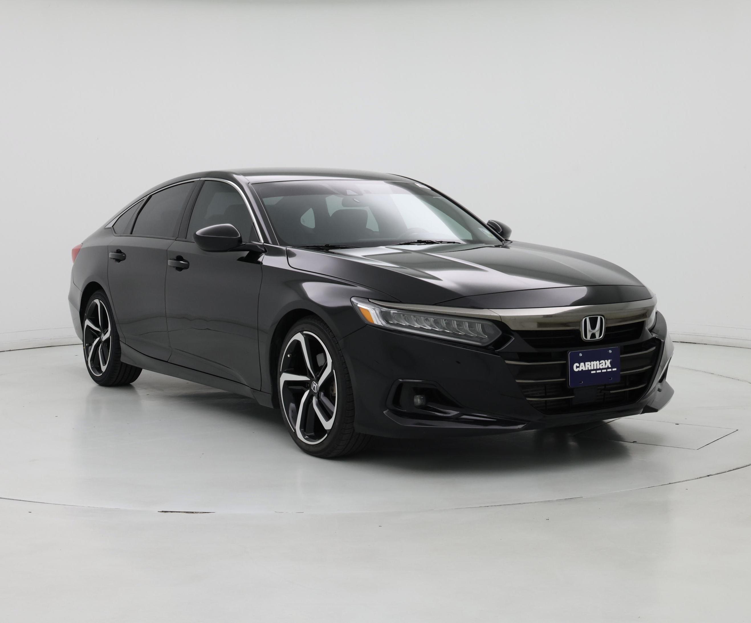 Black 2021 Honda Accord Sedan Front-Wheel Drive Automatic