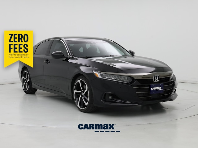 Black 2021 Honda Accord Sedan Front-Wheel Drive Automatic