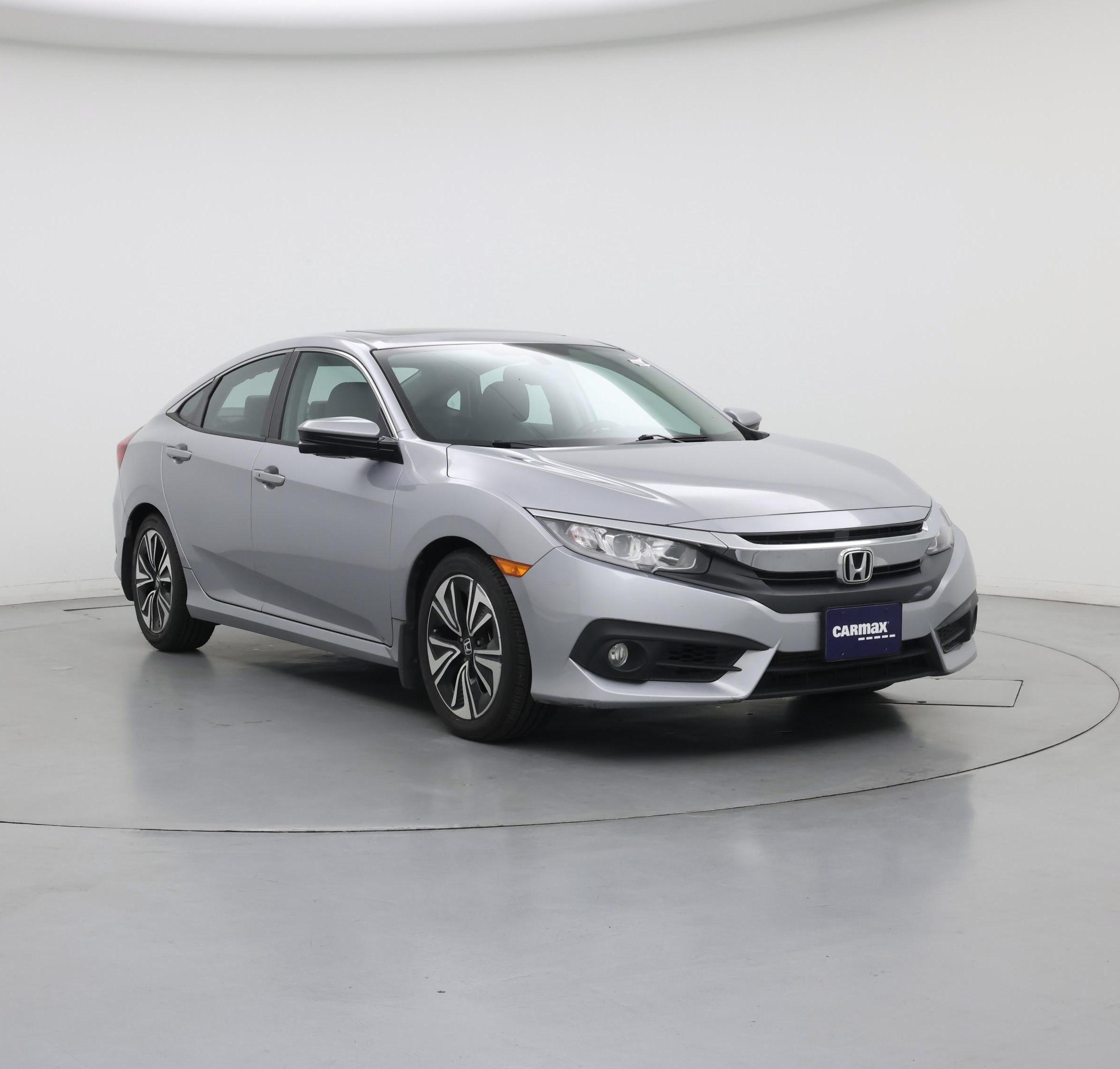 Silver 2017 Honda Civic Sedan Front-Wheel Drive Automatic