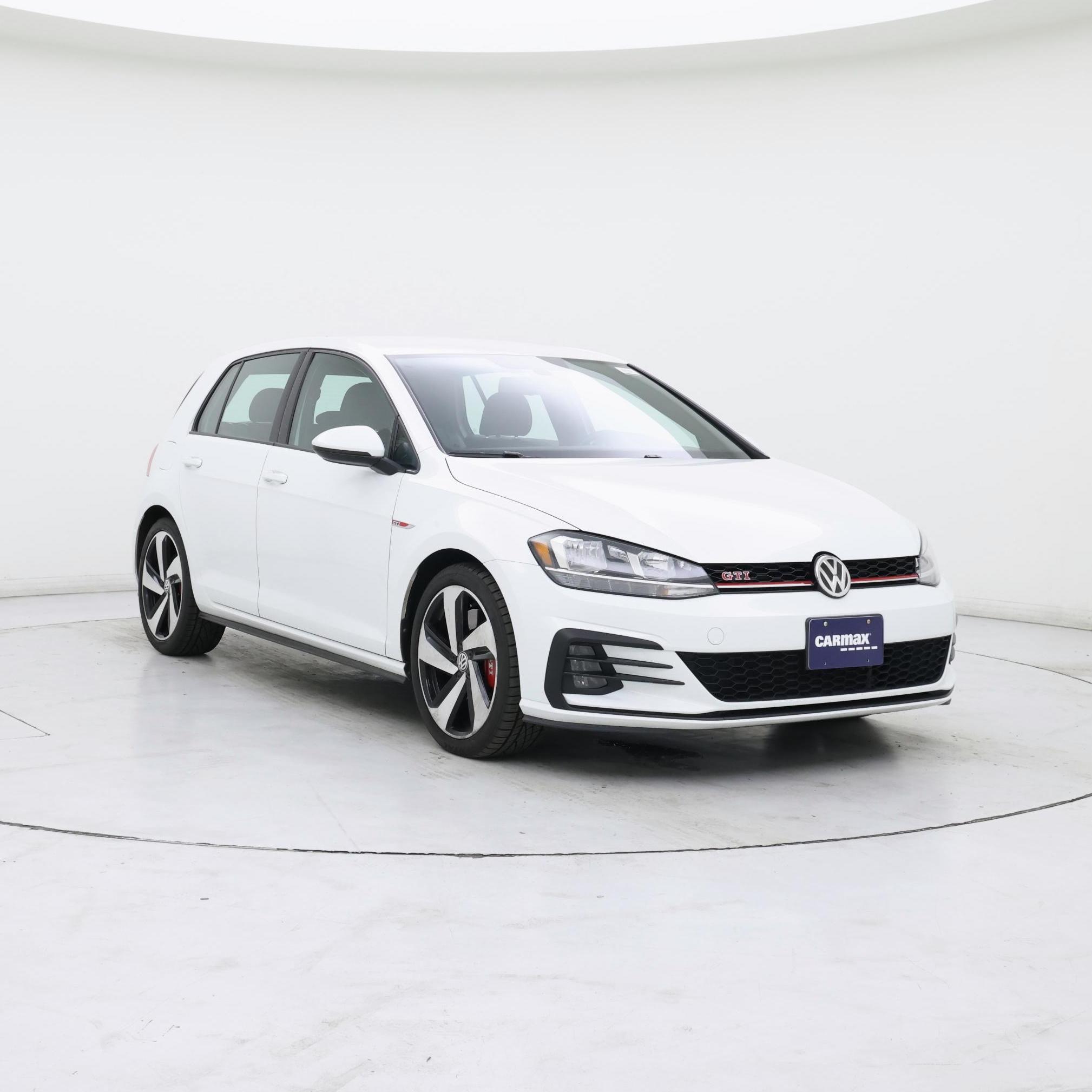 White 2020 Volkswagen Golf GTI Hatchback Front-Wheel Drive Automatic