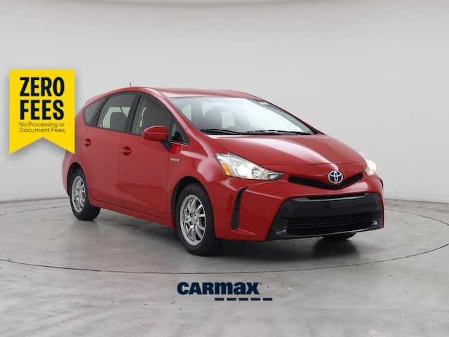 Red 2017 Toyota Prius v Two FWD Wagon Front-Wheel Drive Automatic