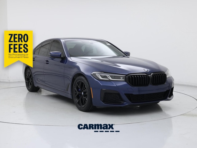Blue 2023 BMW 5 Series Sedan Rear-Wheel Drive Automatic