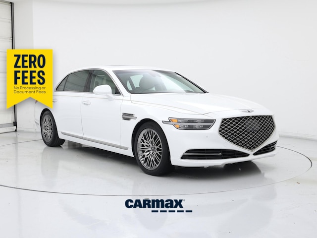 White 2021 Genesis G90 5.0L Ultimate RWD Sedan Rear-Wheel Drive Automatic