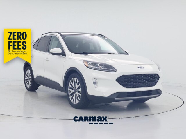White 2021 Ford Escape Hybrid Titanium FWD SUV / Crossover Front-Wheel Drive Automatic
