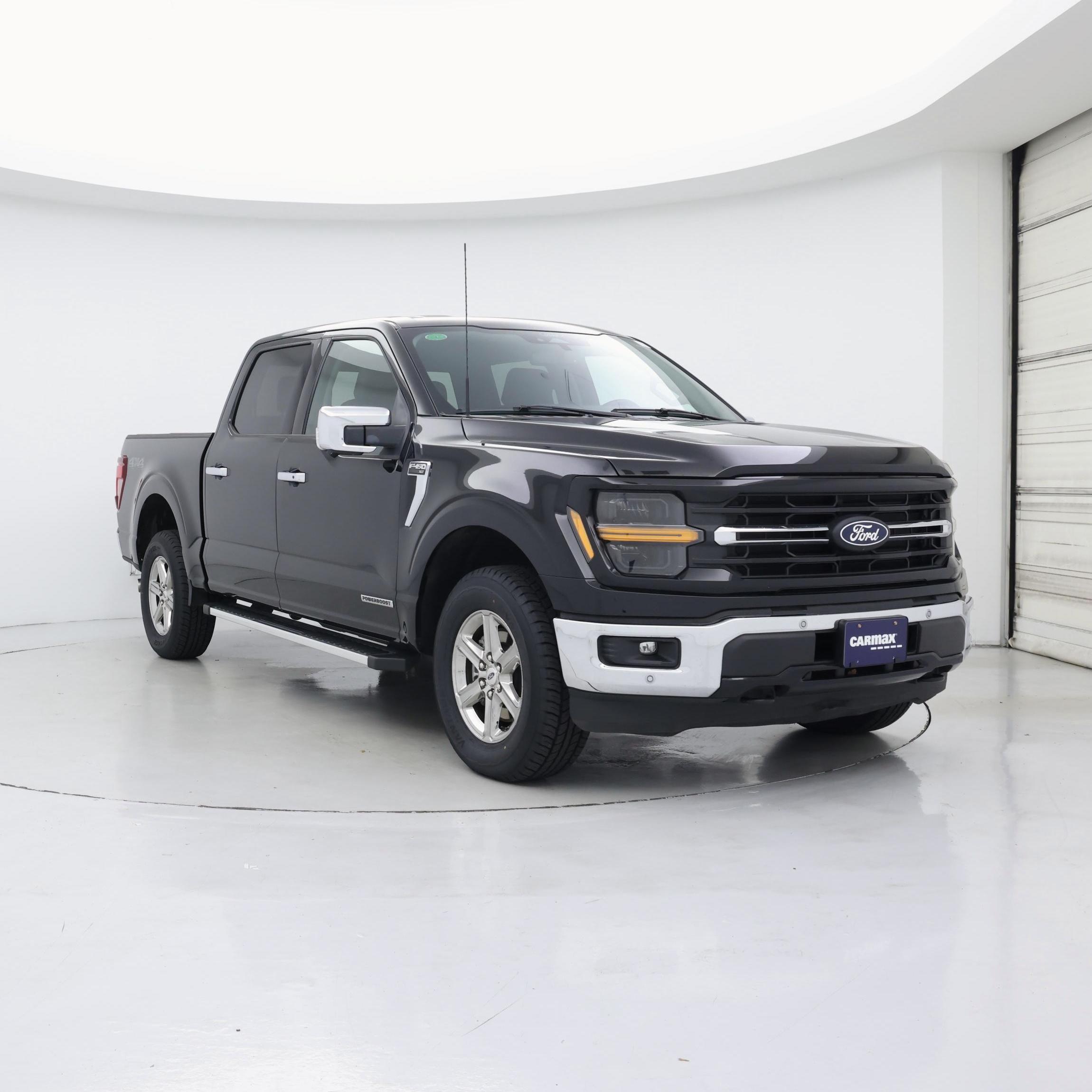 Black 2024 Ford F-150 Pickup Truck Four-Wheel Drive Automatic