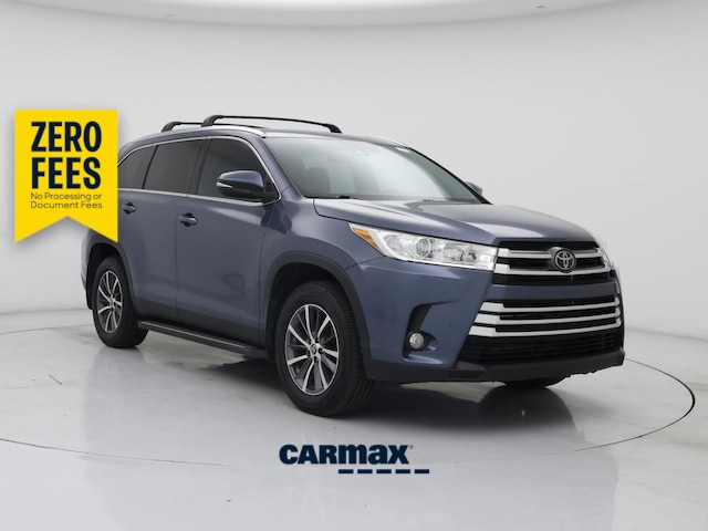Blue 2019 Toyota Highlander SUV / Crossover Front-Wheel Drive Automatic