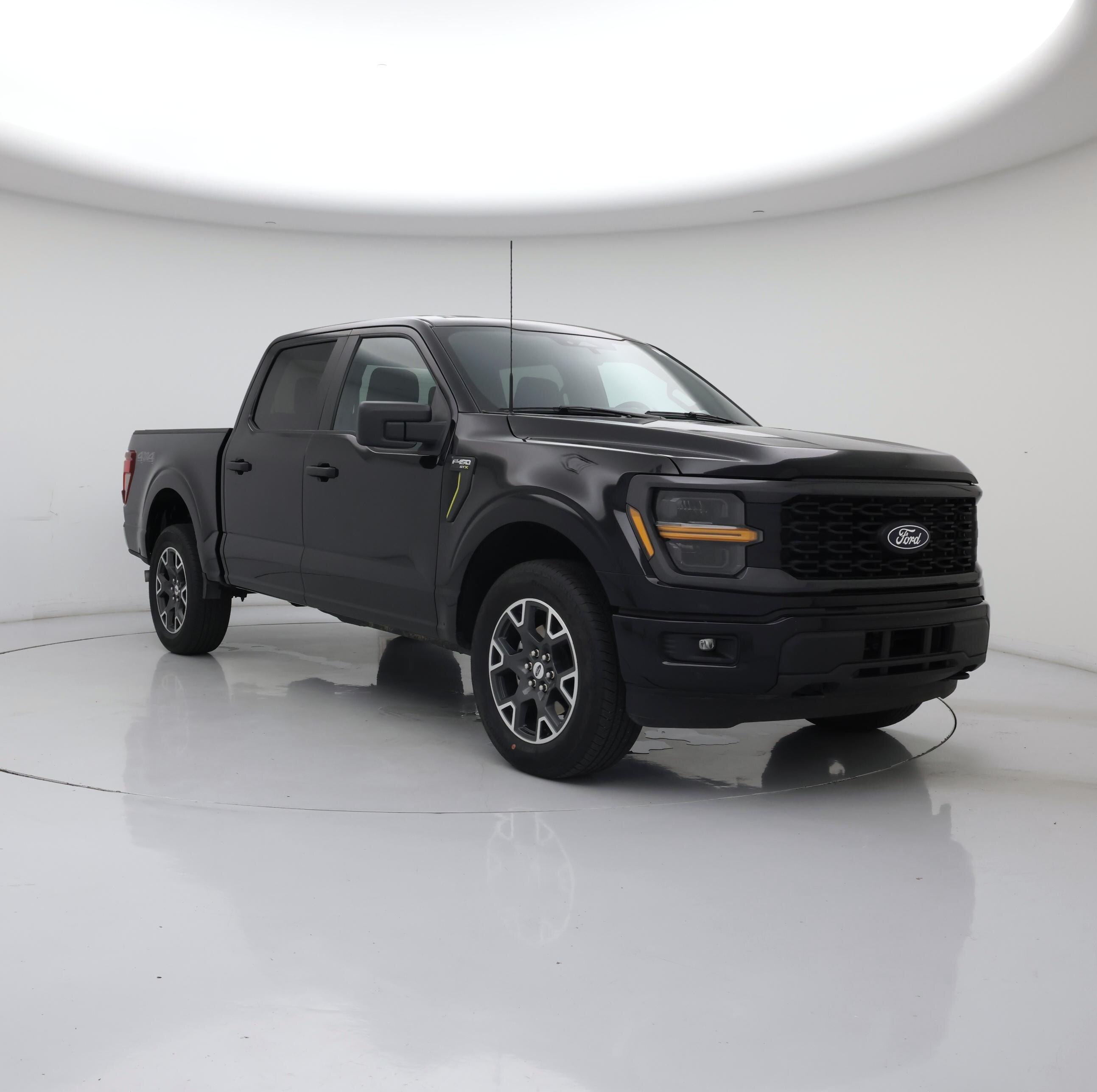 Black 2024 Ford F-150 Pickup Truck Four-Wheel Drive Automatic