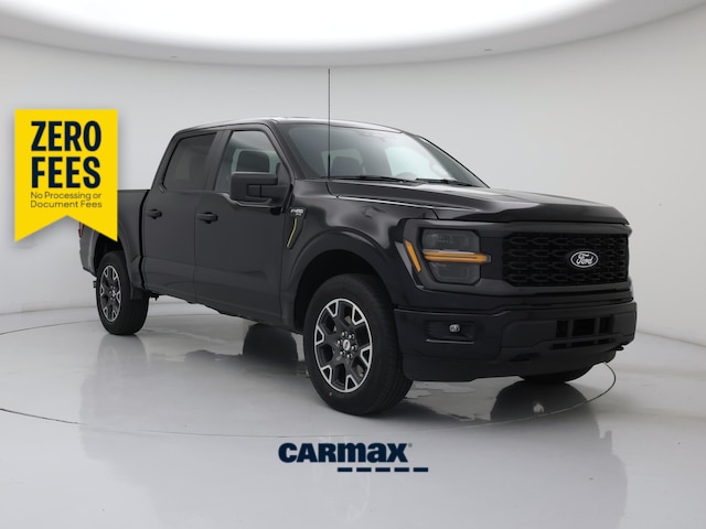 Black 2024 Ford F-150 Pickup Truck Four-Wheel Drive Automatic