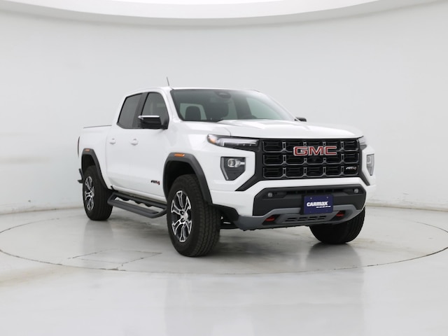 White 2024 GMC Canyon AT4 Crew Cab 4WD Pickup Truck Four-Wheel Drive Automatic