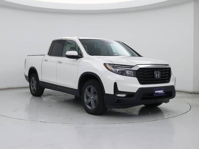 White 2023 Honda Ridgeline RTL-E AWD Pickup Truck All-Wheel Drive Automatic