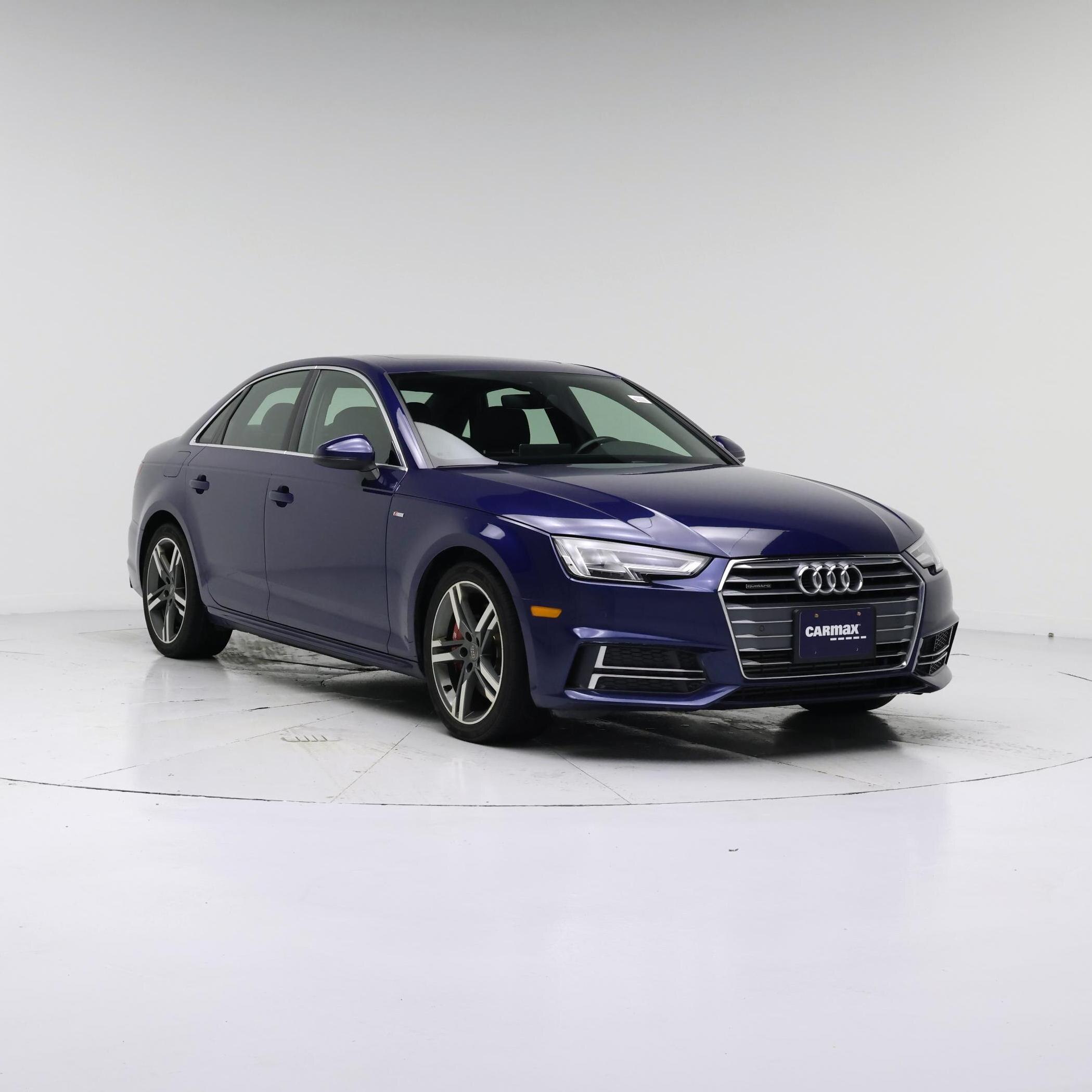 Blue 2018 Audi A4 Sedan All-Wheel Drive Automatic