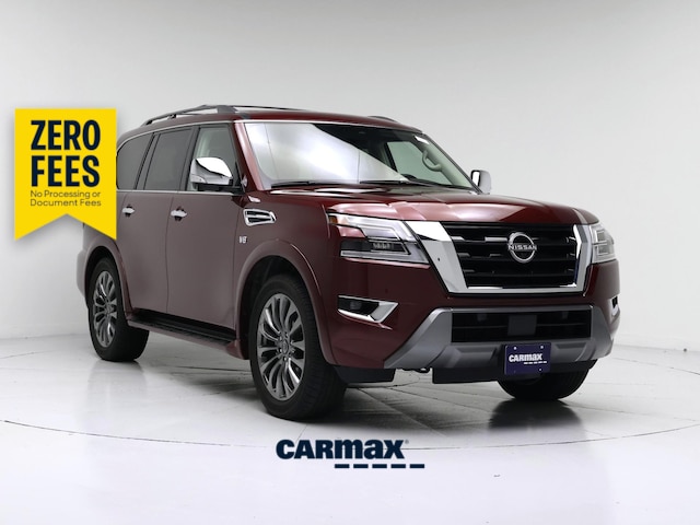 Red 2022 Nissan Armada Platinum 4WD SUV / Crossover Four-Wheel Drive Automatic