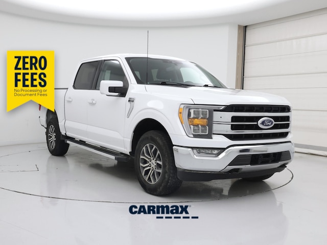 White 2022 Ford F-150 Lariat SuperCrew 4WD Pickup Truck Four-Wheel Drive Automatic
