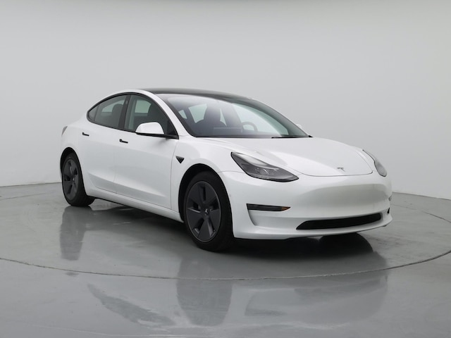 White 2022 Tesla Model 3 RWD Sedan Rear-Wheel Drive Automatic