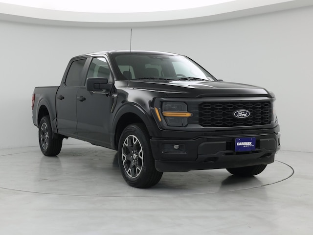 Black 2024 Ford F-150 STX SuperCrew 4WD Pickup Truck Four-Wheel Drive Automatic