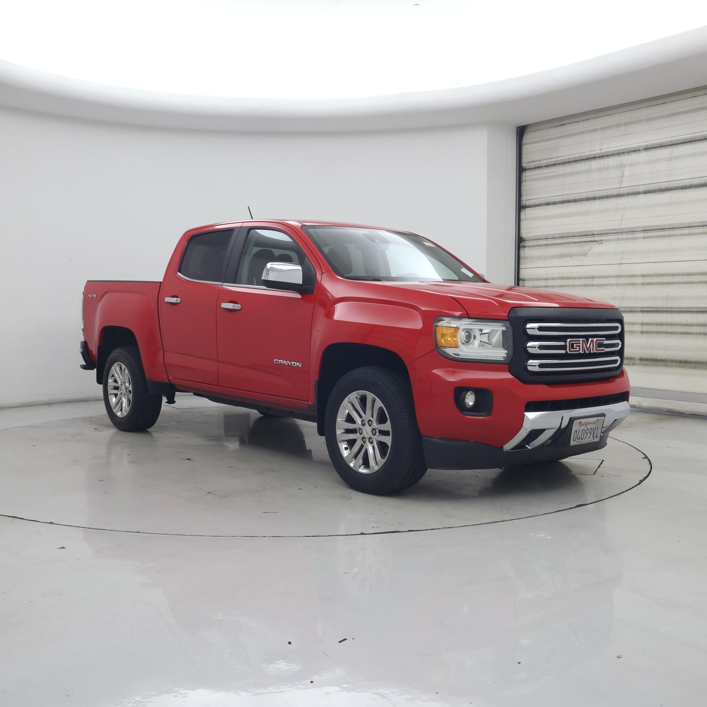 Red 2015 GMC Canyon Pickup Truck Four-Wheel Drive Automatic