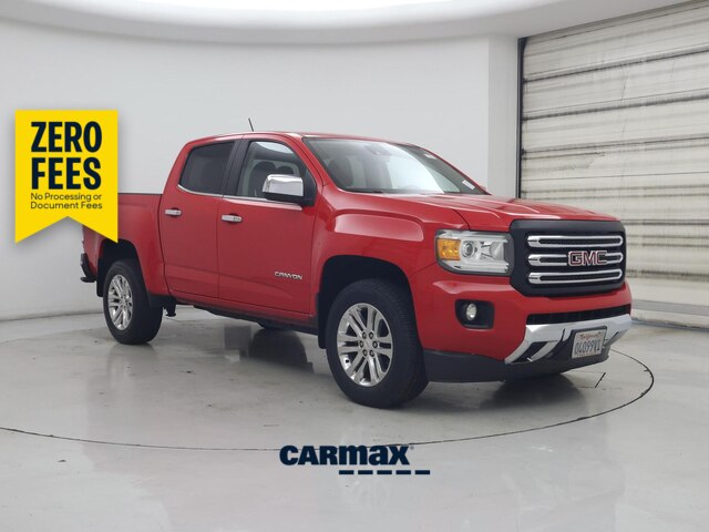 Red 2015 GMC Canyon Pickup Truck Four-Wheel Drive Automatic