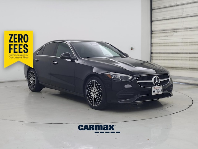 Black 2025 Mercedes-Benz C-Class Sedan Rear-Wheel Drive Automatic