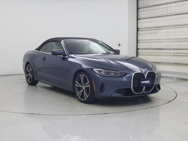 Blue 2022 BMW 4 Series 430i Convertible RWD Convertible Rear-Wheel Drive Automatic
