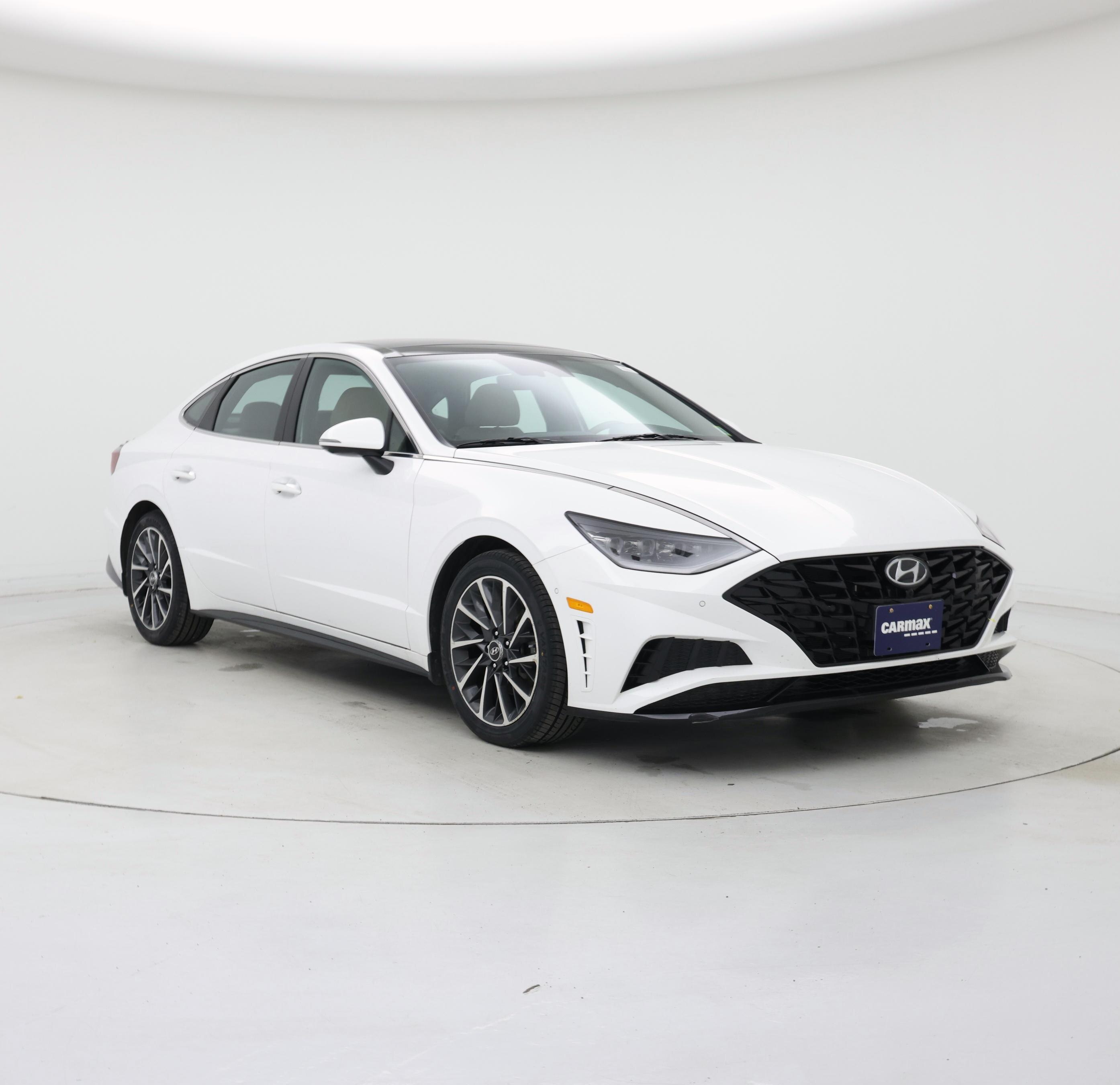 White 2023 Hyundai Sonata Sedan Front-Wheel Drive Automatic