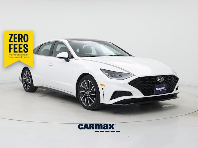 White 2023 Hyundai Sonata Sedan Front-Wheel Drive Automatic