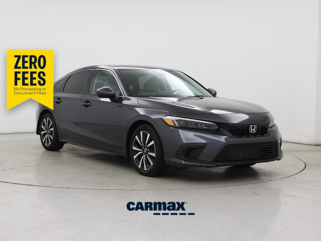 Gray 2022 Honda Civic Hatchback EX-L FWD Hatchback Front-Wheel Drive Automatic