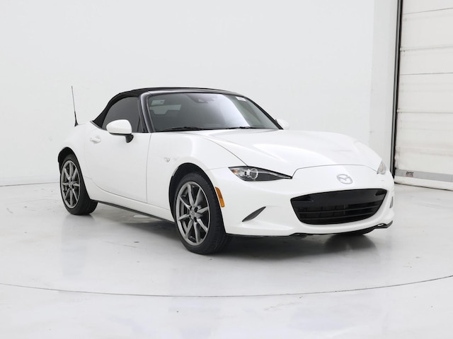 White 2023 Mazda MX-5 Miata Grand Touring RWD Convertible Rear-Wheel Drive Automatic