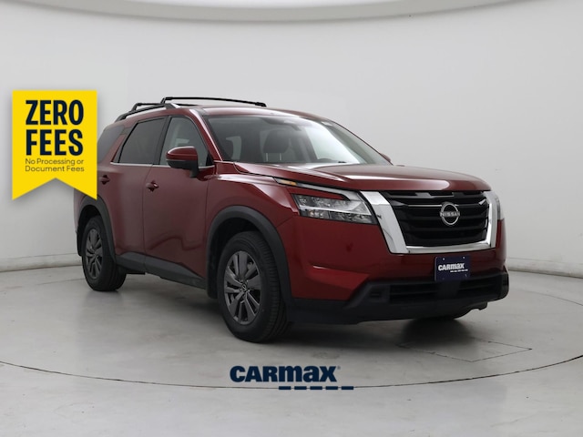 Red 2023 Nissan Pathfinder SV 4WD SUV / Crossover All-Wheel Drive Automatic