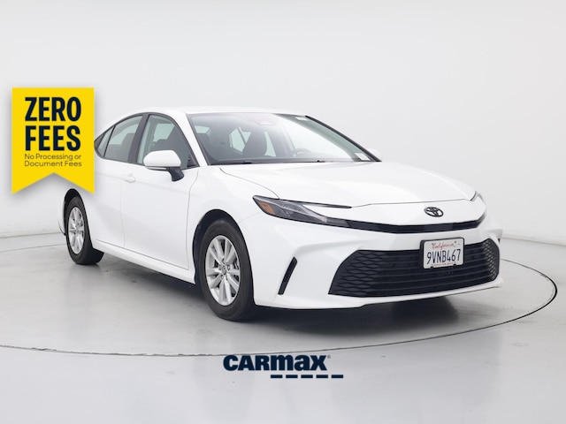 White 2025 Toyota Camry Sedan Front-Wheel Drive Automatic
